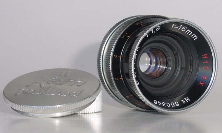 16mm Switar lens with lens cap
