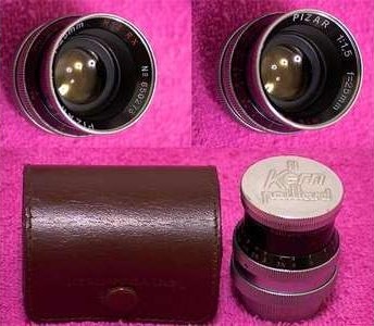 25mm Pizar lens with leather case