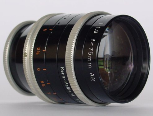 75mm Switar lens