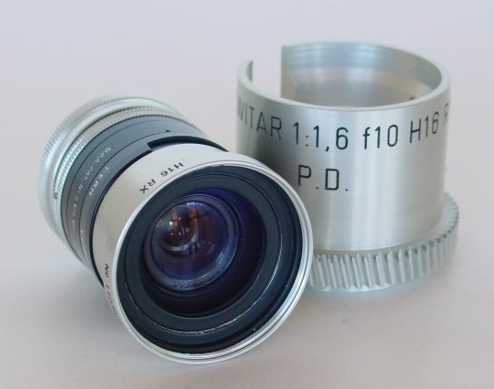 10mm Switar RX lens with collar showing cog 